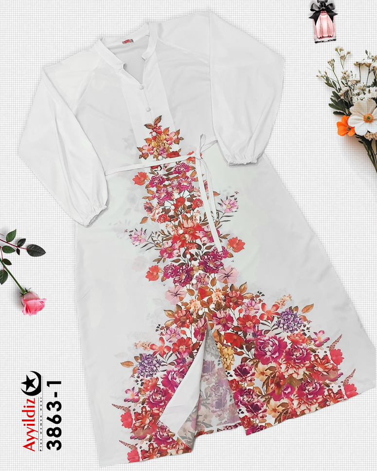 پیراهن بلند مجلسی کد 3863 تصویر کاتالوگ