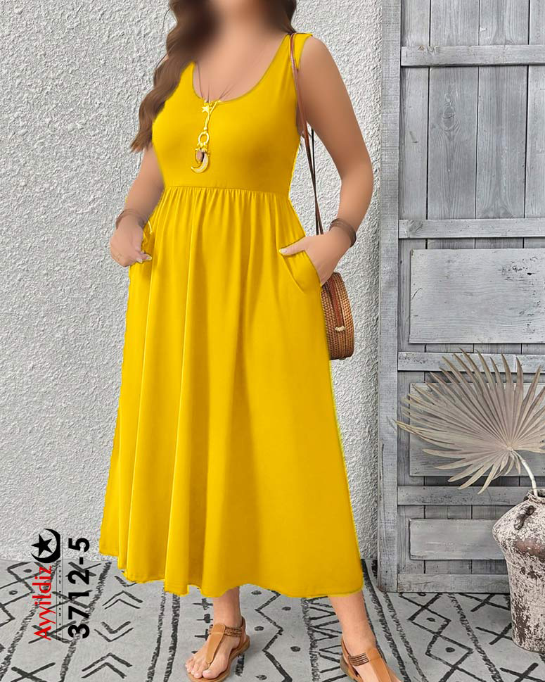 پیراهن زیر سارافون راحتی سایز بزرگ زنانه کد 3712