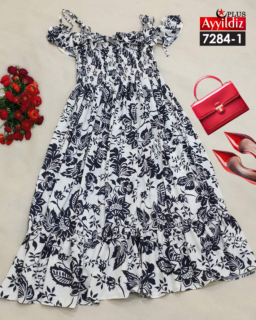 پیراهن ساحلی سایز بزرگ زنانه کد 7284