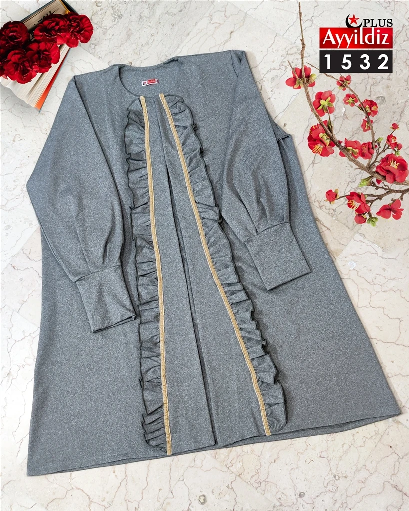 مانتو مجلسی سایز بزرگ کد 1532 تصویر کاتالوگ