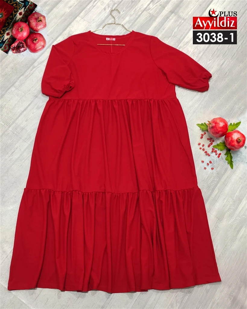 پیراهن مجلسی  سایز بزرگ زنانه  کد 3038
