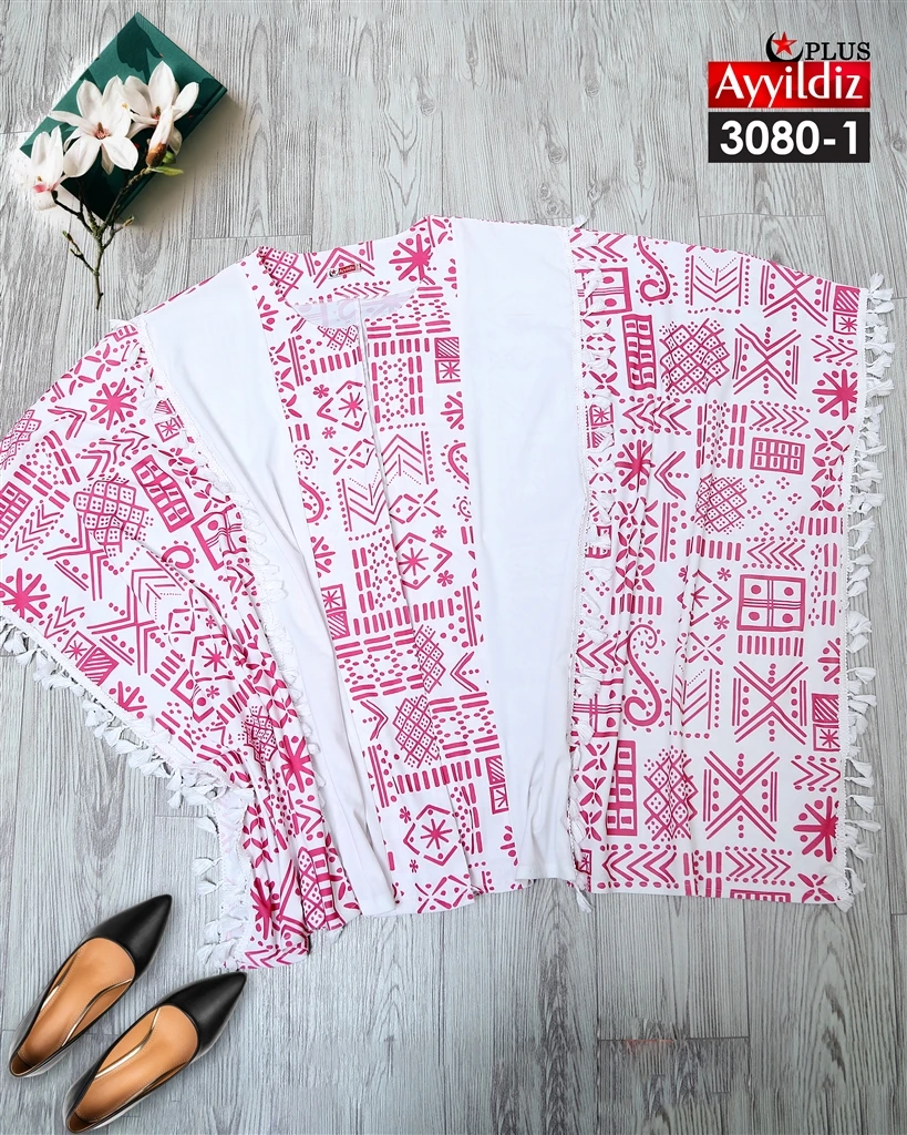 مانتو آزاد جلو باز سایز بزرگ زنانه  کد 3080