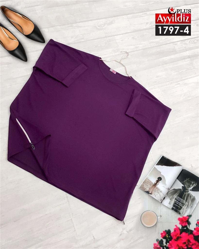 تونیک سایز بزرگ کد 1797 بنفش
