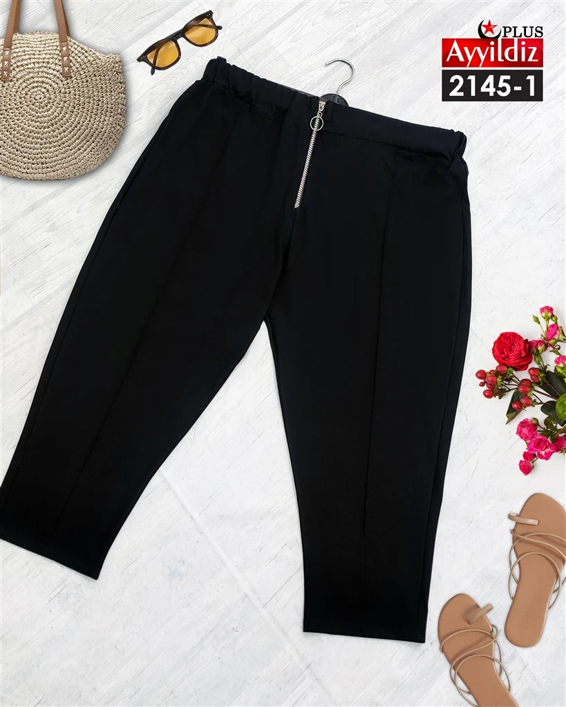 شلوارک زنانه سایز بزرگ کرپ کش کد 2145
