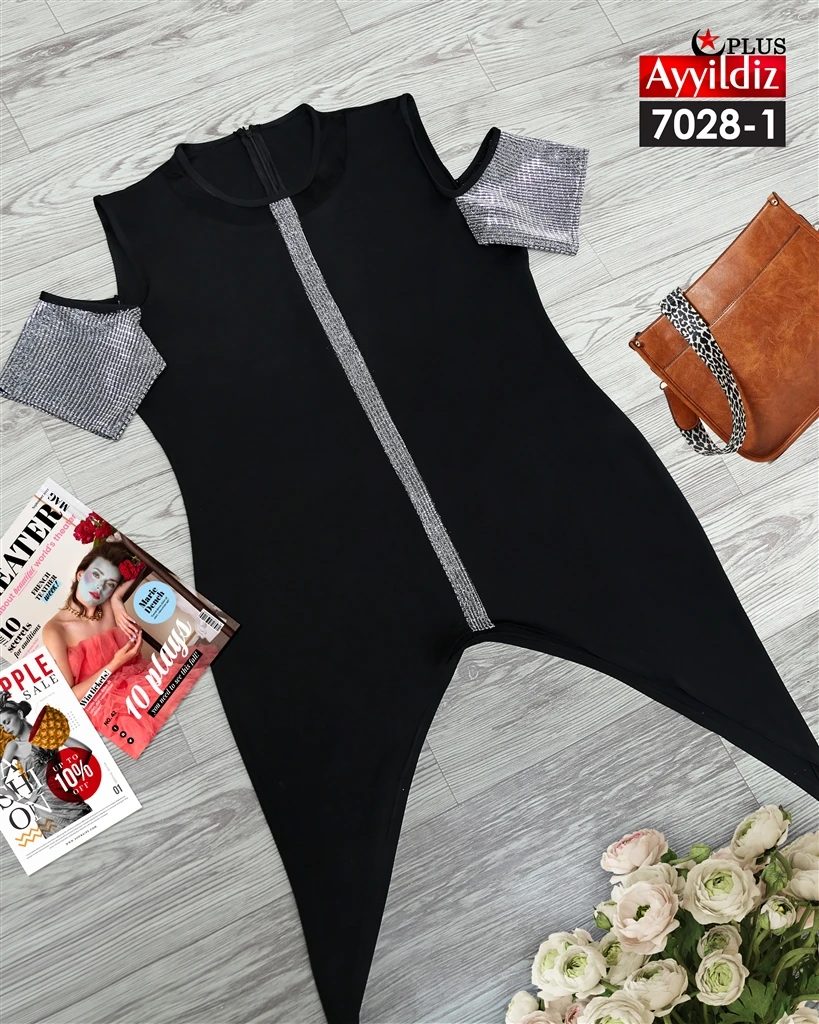 پیراهن مجلسی سایز بزرگ غواصی اعلا کد 7028