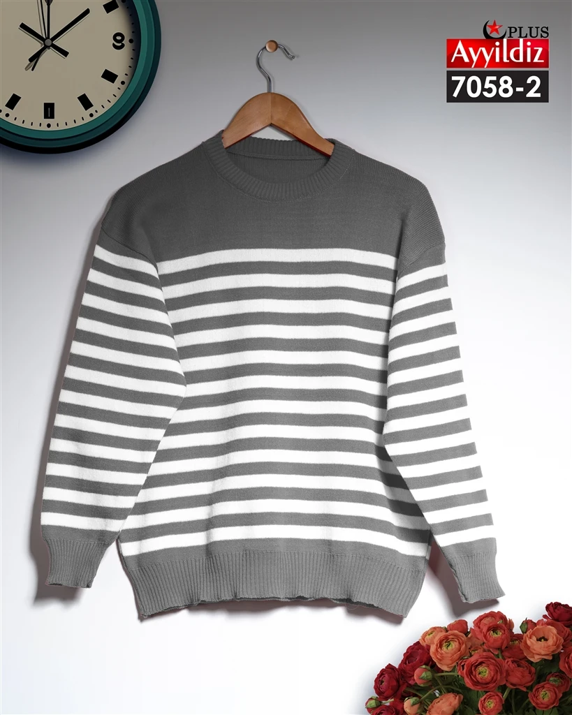 بلوز بافت سایز بزرگ زنانه کد 7058
