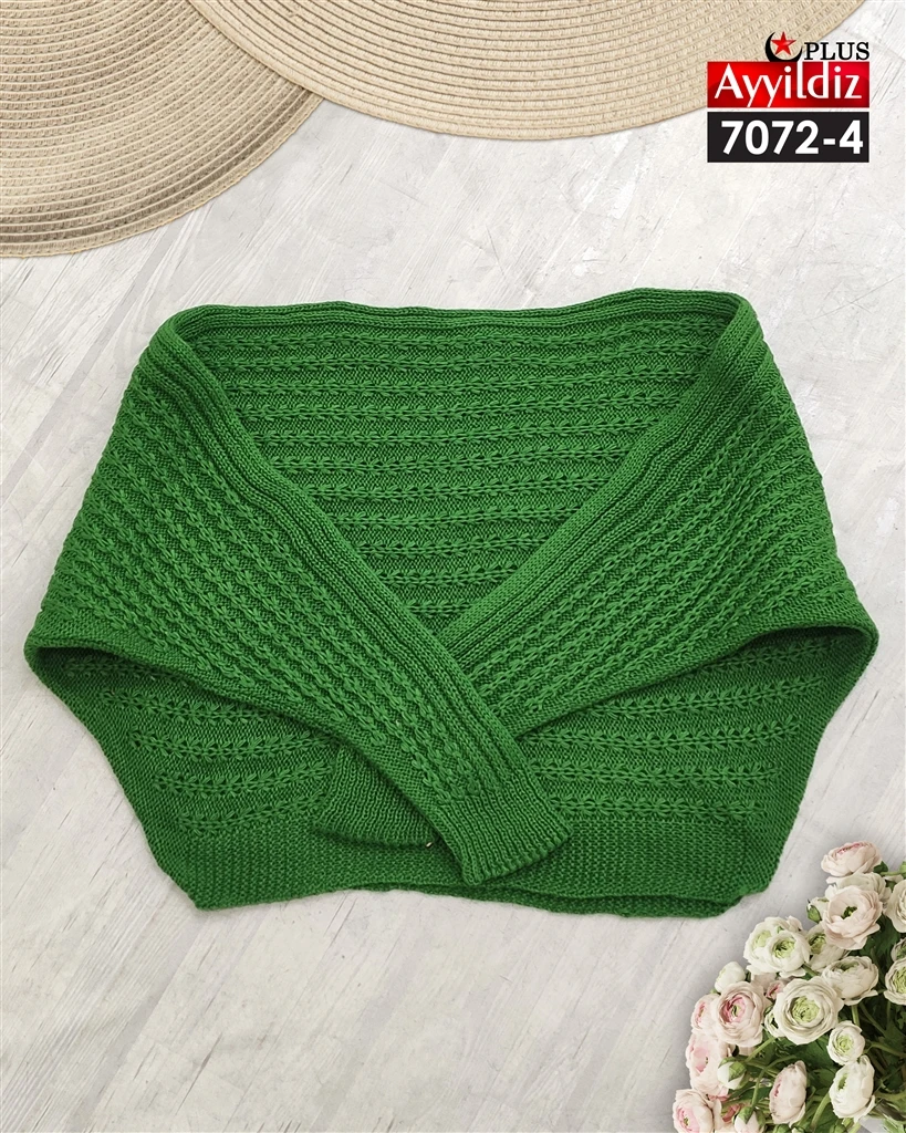 بلوز نیم تنه بافت سایز بزرگ زنانه کد 7072