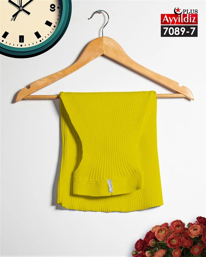 کراپ یقه اسکی سایز بزرگ زنانه کد 7089