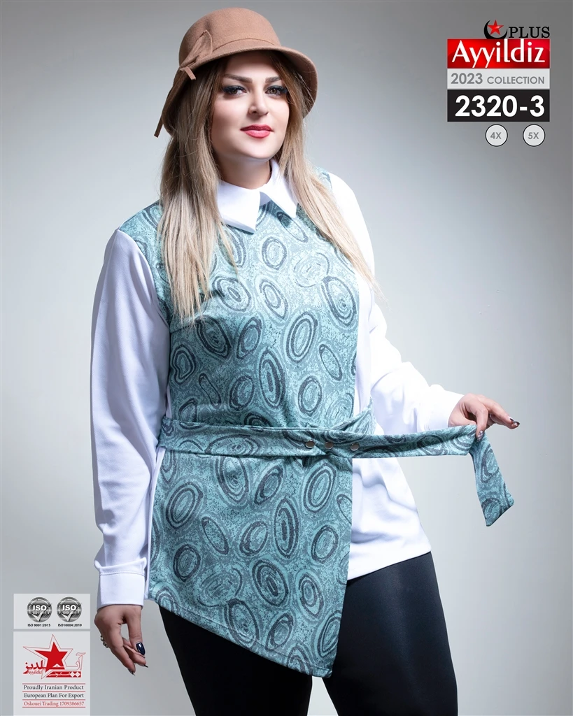 شومیز مجلسی سایز بزرگ کد 2320