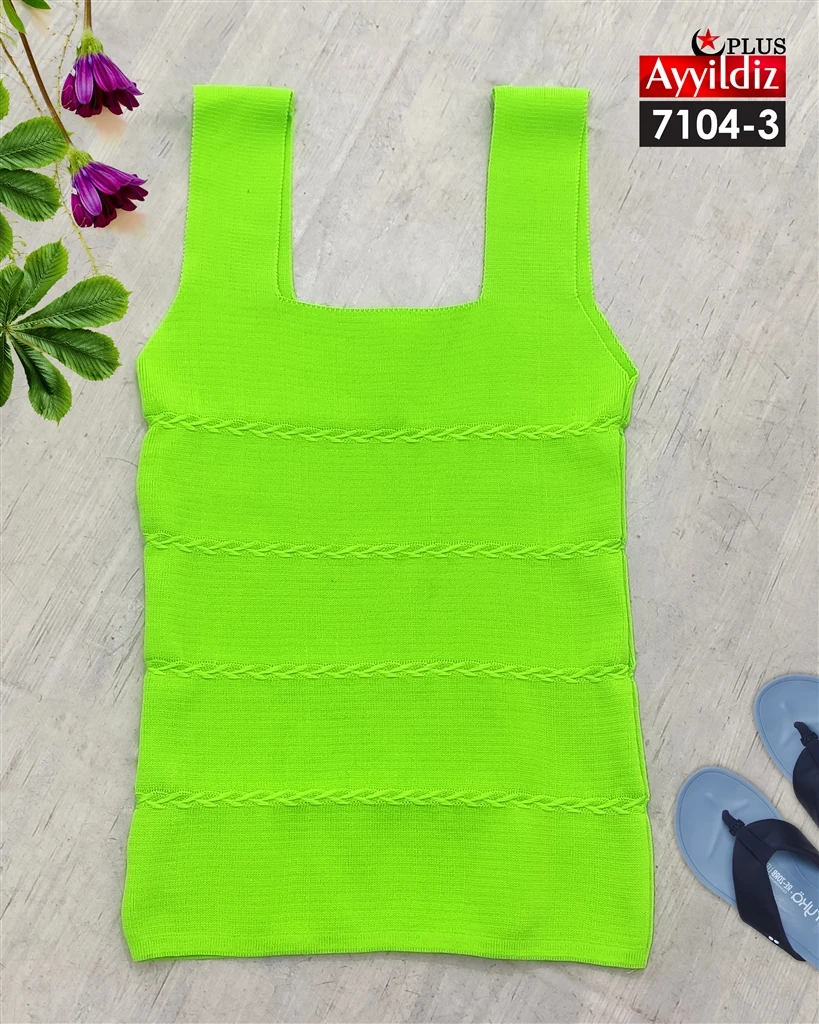 تاپ بافت سایز بزرگ زنانه کد 7104
