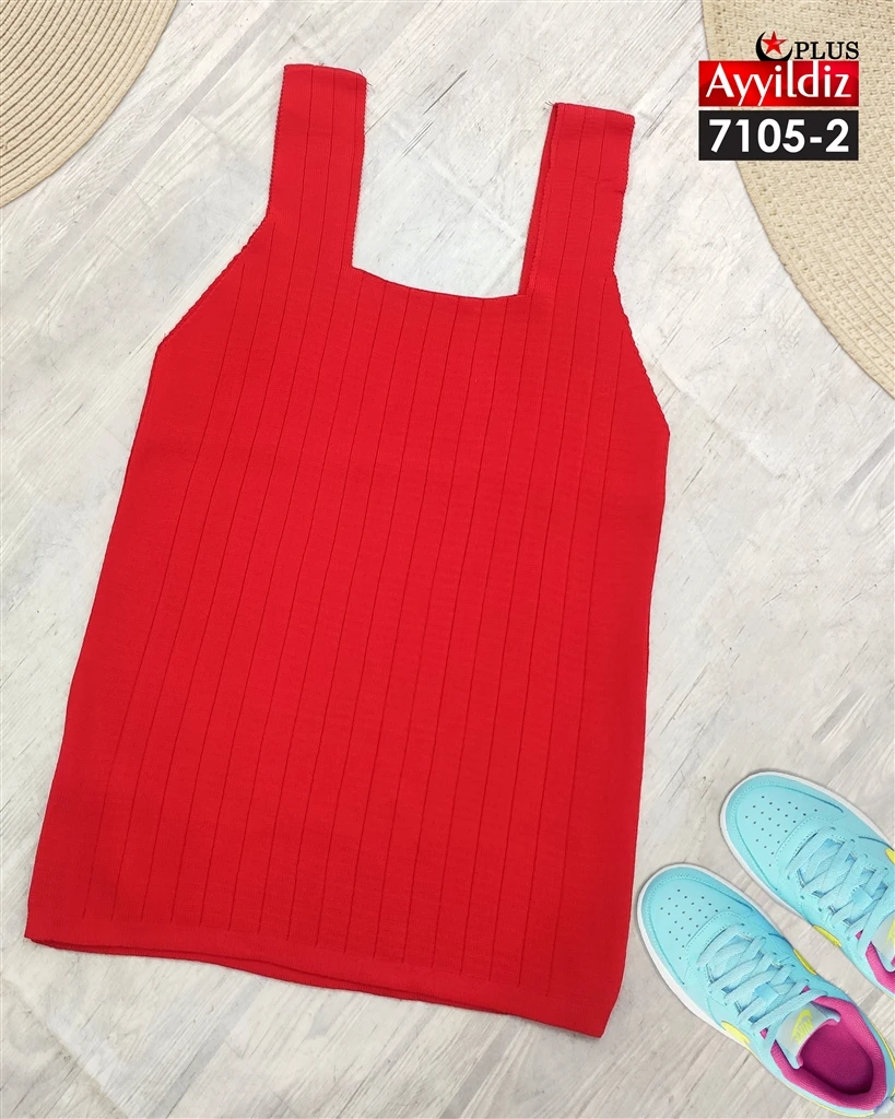 تاپ بافت سایز بزرگ زنانه کد 7105