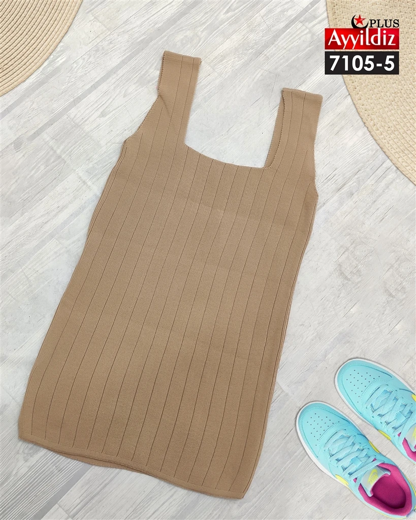 تاپ بافت سایز بزرگ زنانه کد 7105