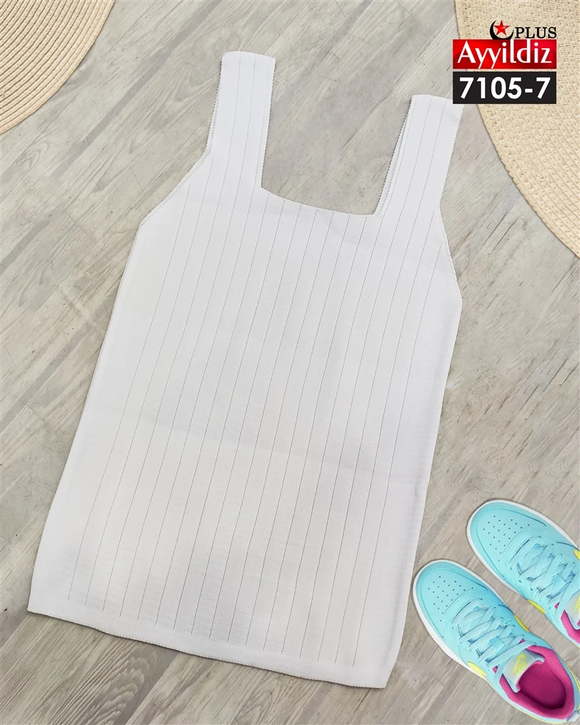 تاپ بافت سایز بزرگ زنانه کد 7105