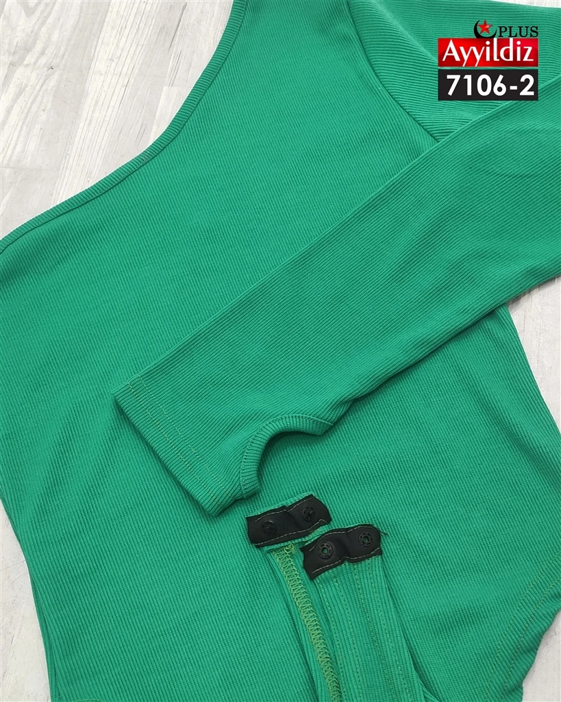 بادی فینگردار سایز بزرگ زنانه کد 7106