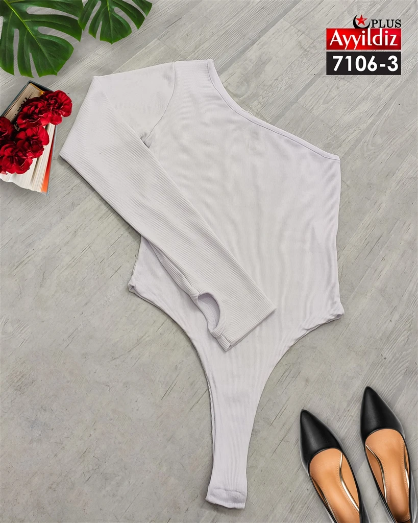 بادی فینگردار سایز بزرگ زنانه کد 7106