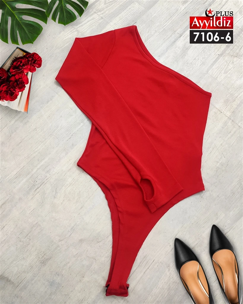 بادی فینگردار سایز بزرگ زنانه کد 7106