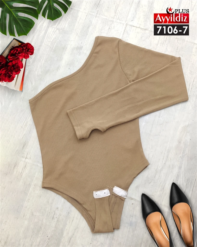 بادی فینگردار سایز بزرگ زنانه کد 7106