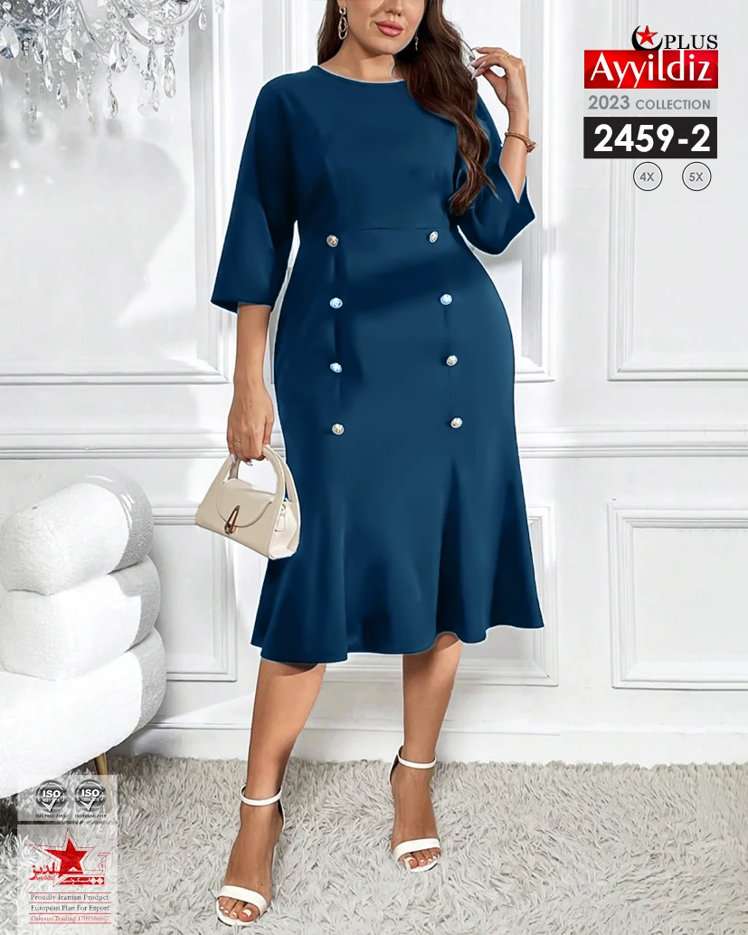 تونیک مجلسی سایز بزرگ زنانه کد 2459