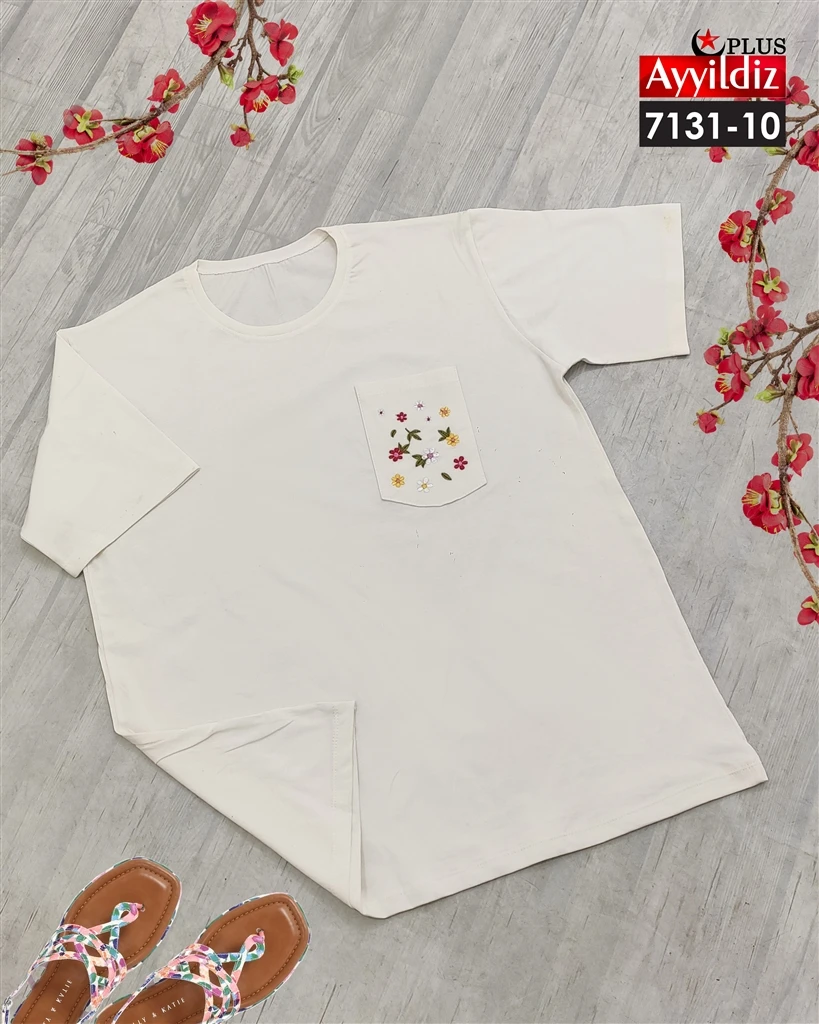 تیشرت سایز بزرگ زنانه کد 7131