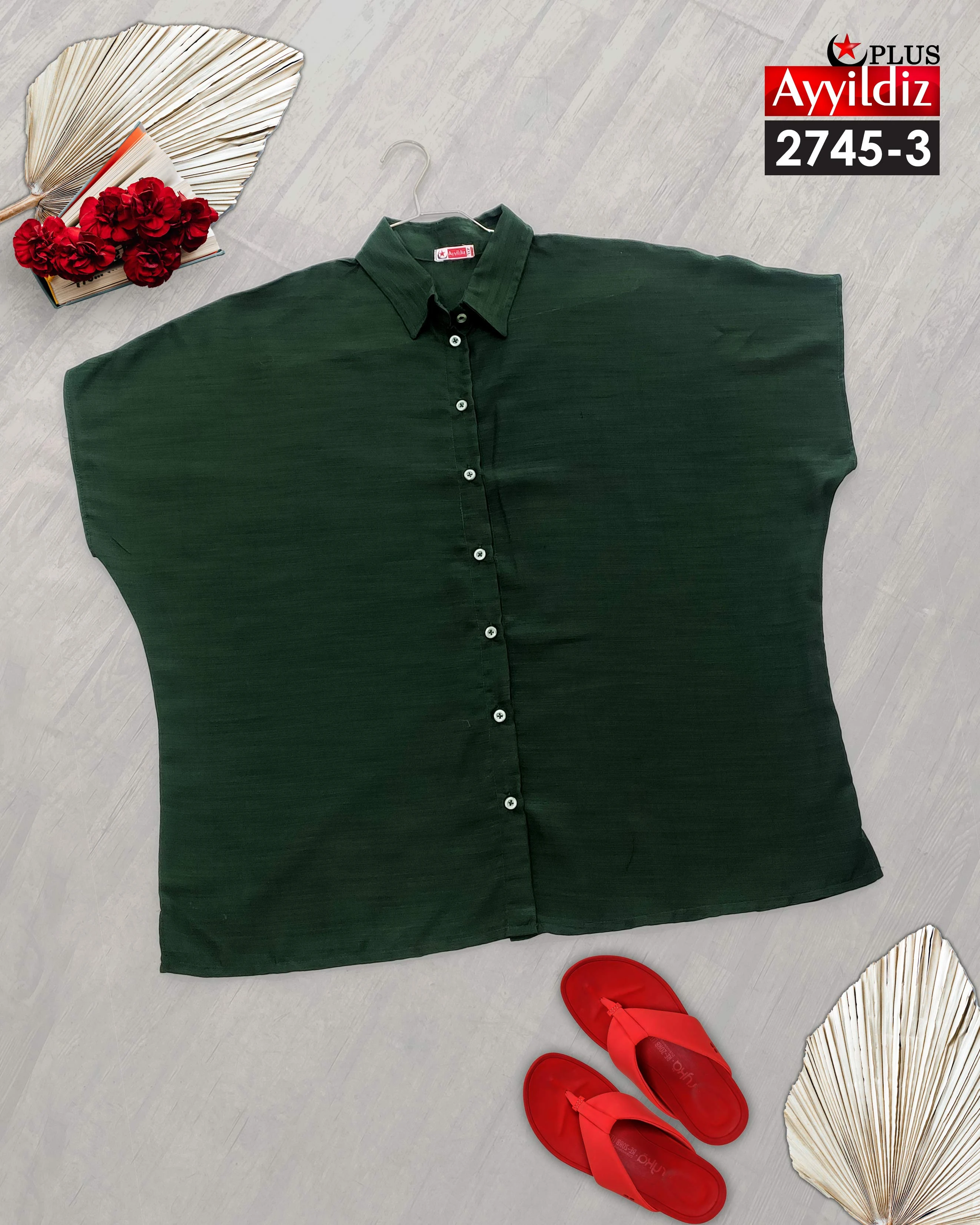 شومیز مجلسی خنک سایز بزرگ زنانه کد 2745