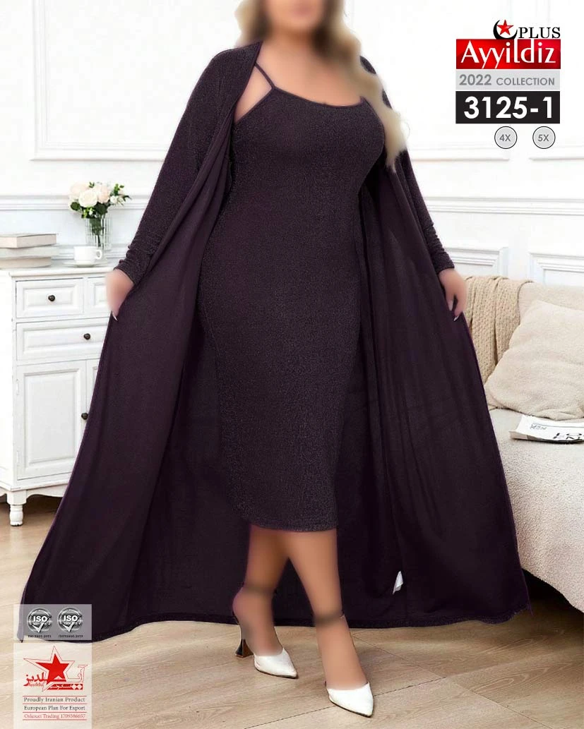 رویه و سارافون سایز بزرگ زنانه کد 3125