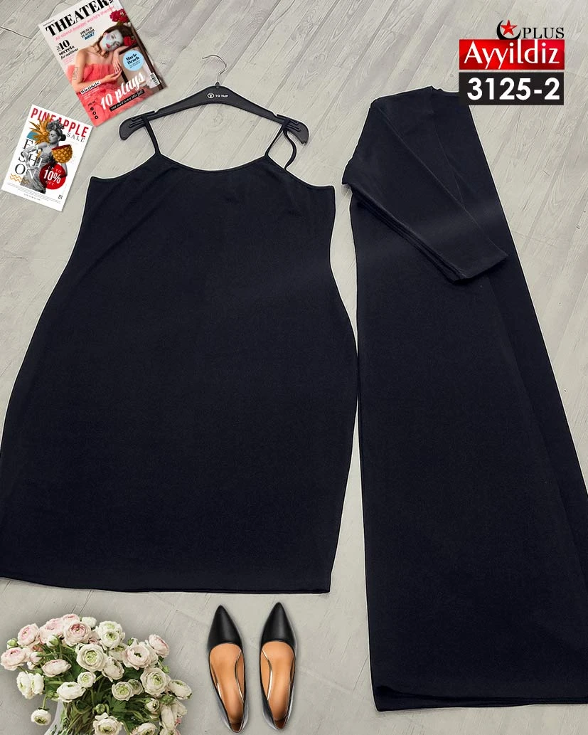 رویه و سارافون سایز بزرگ زنانه کد 3125