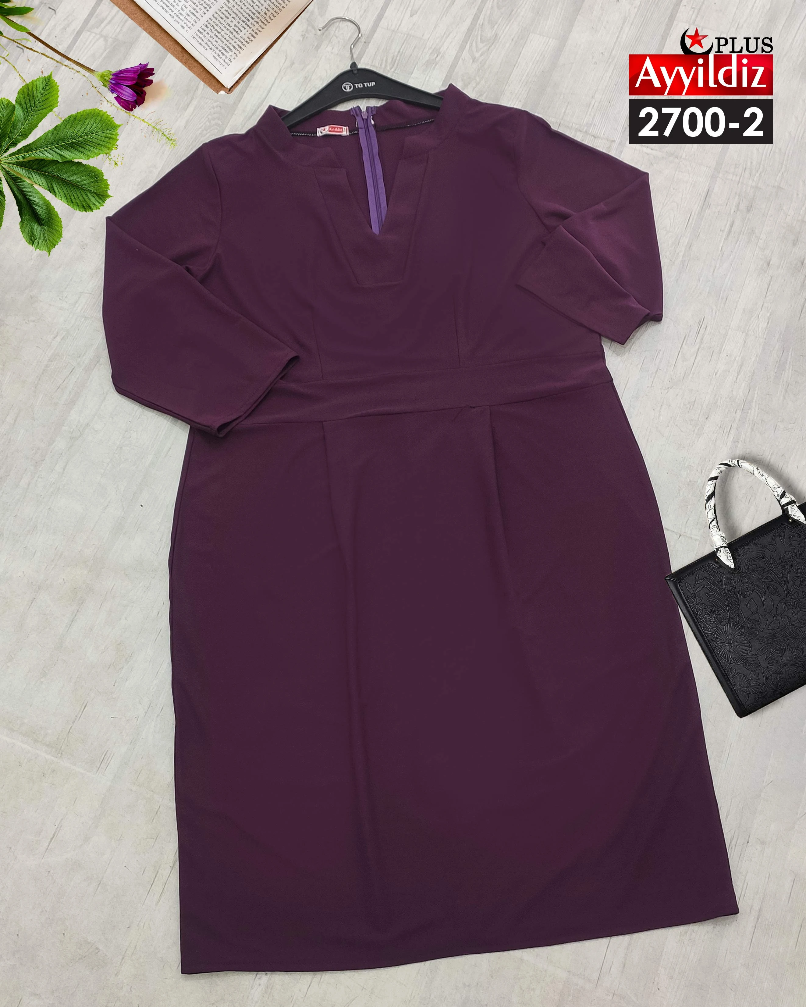 پیراهن مجلسی سایز بزرگ زنانه کد 2700