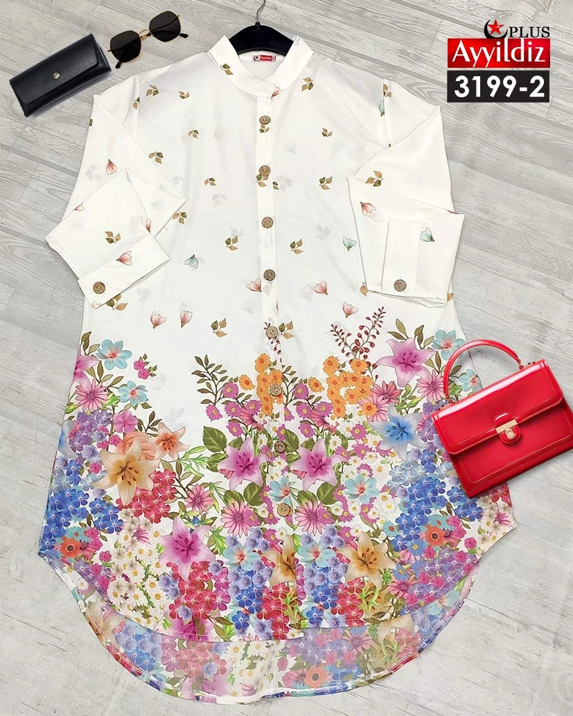 مانتو سایز بزرگ کد 3199