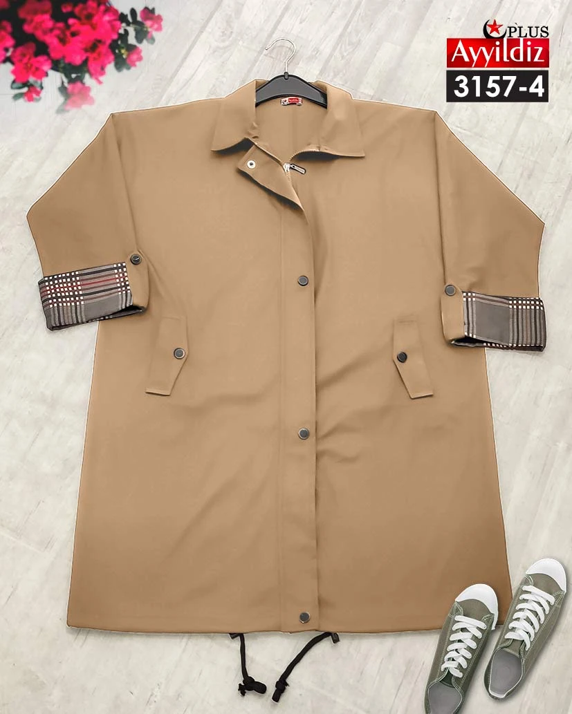 پالتو زنانه سایز بزرگ کد 3157