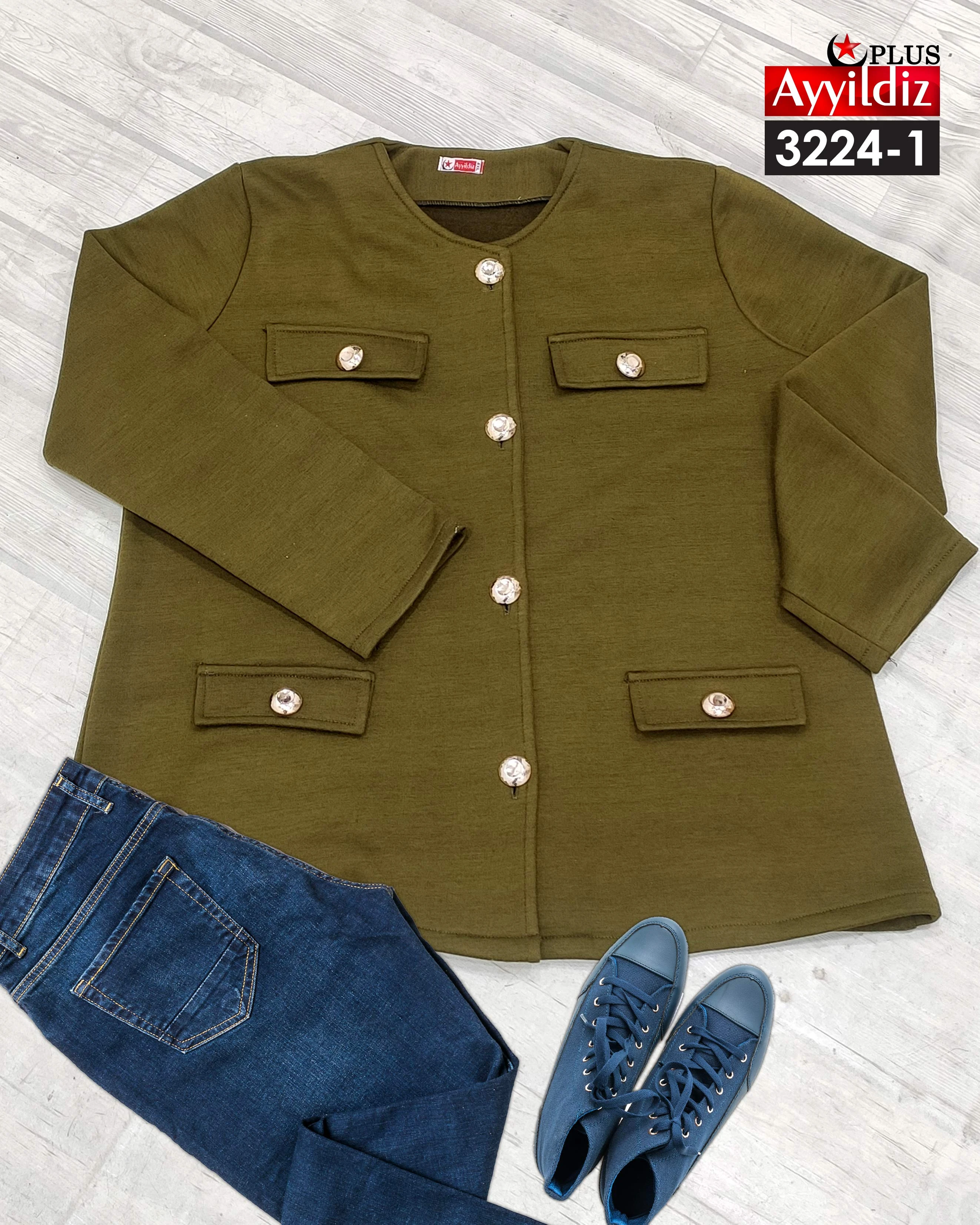 کت اسپرت سایز بزرگ زنانه کد 3224