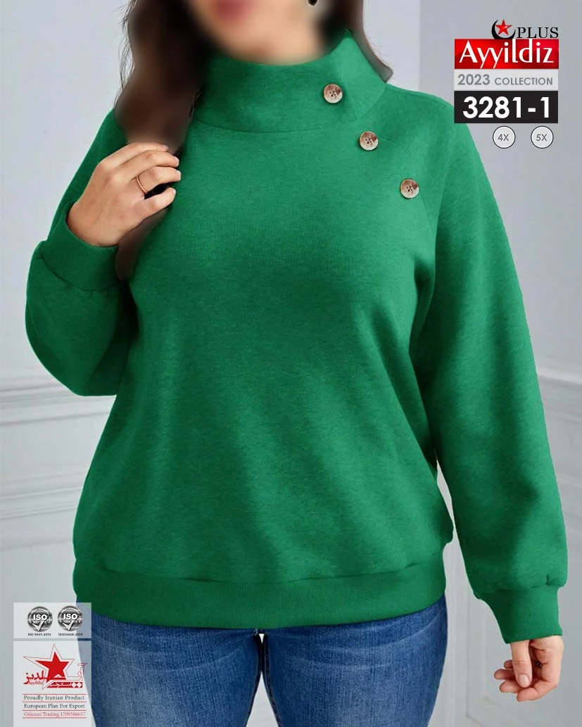 بلوز سایز بزرگ زنانه کد 3281