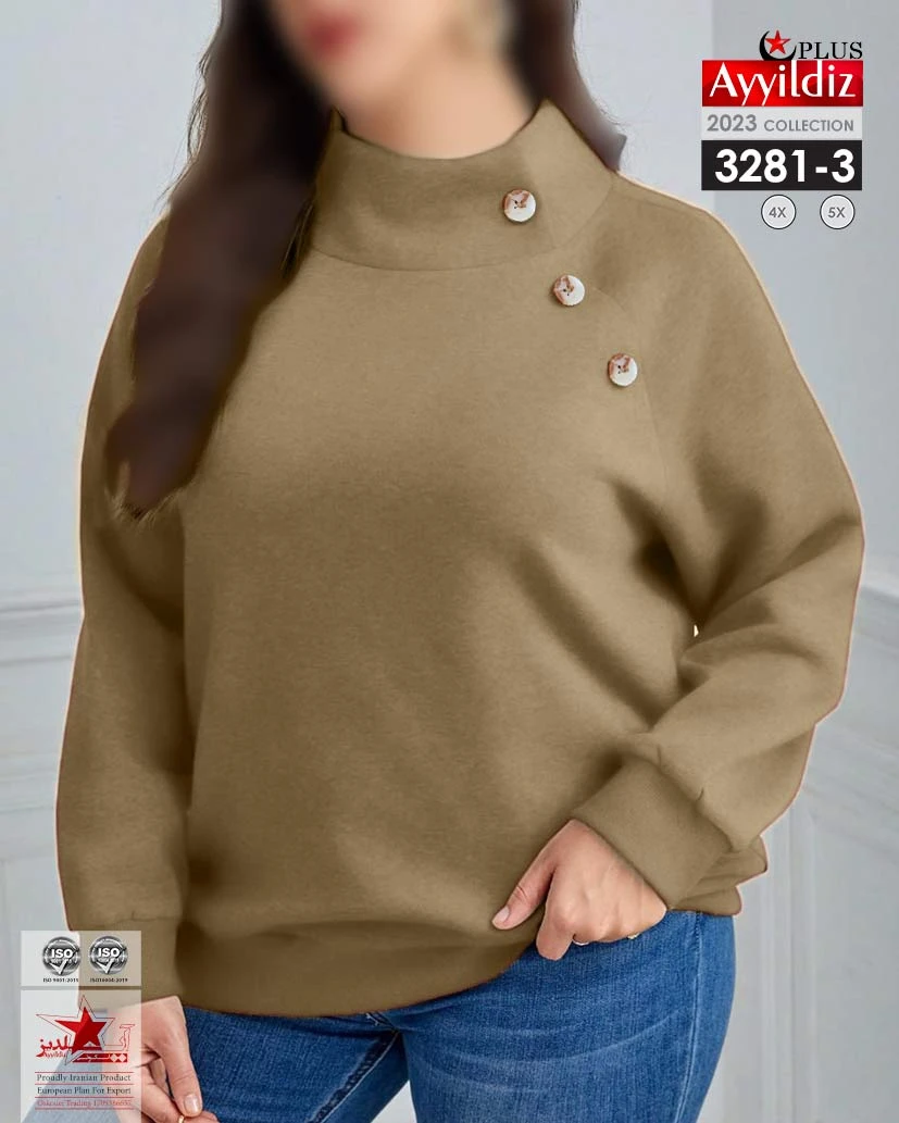 بلوز سایز بزرگ زنانه کد 3281