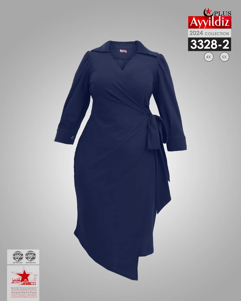 تونیک مجلسی سایز بزرگ زنانه کد 3328