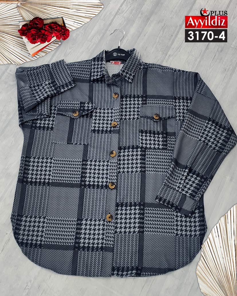 ژاکت سایز بزرگ زنانه بهاره کد 3170