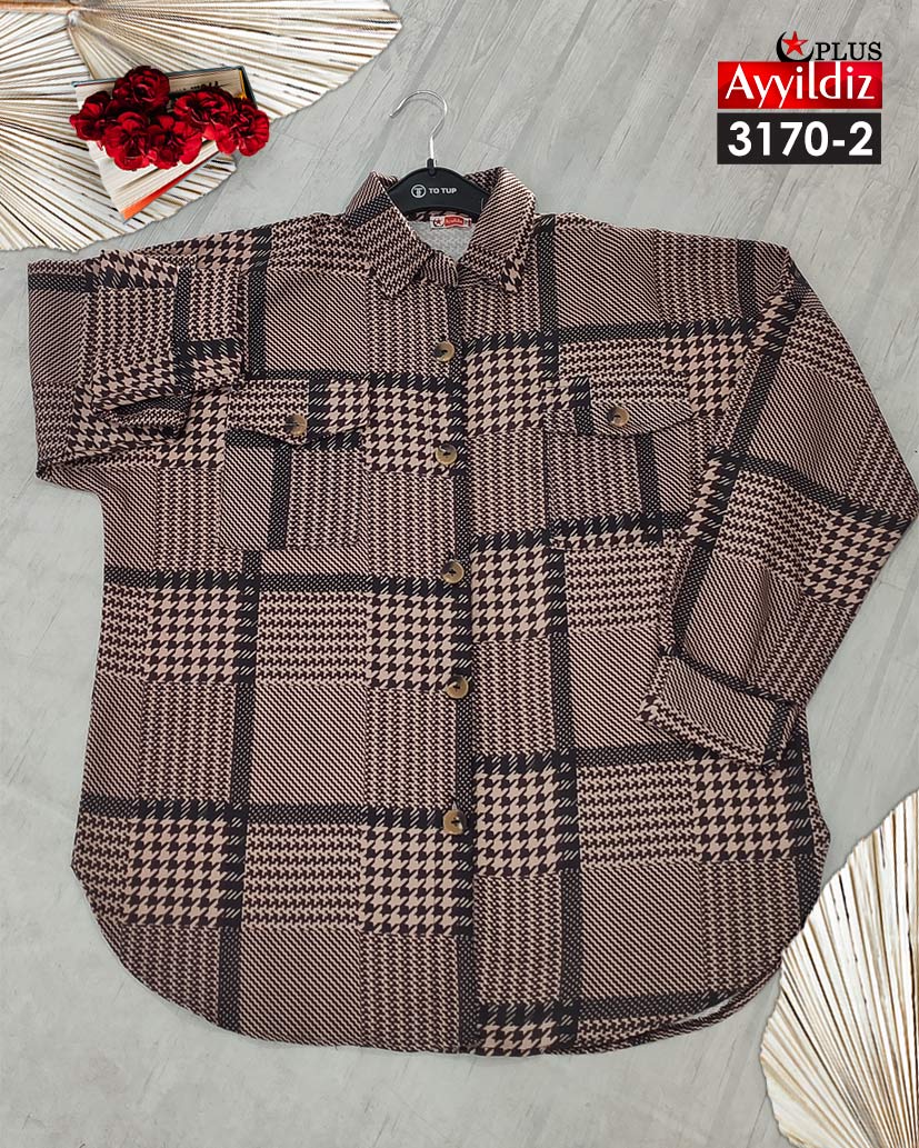 ژاکت سایز بزرگ زنانه بهاره کد 3170