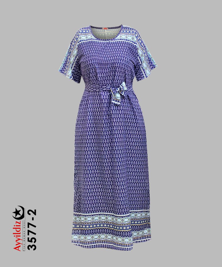 پیراهن ساحلی سایز بزرگ زنانه کد 3577
