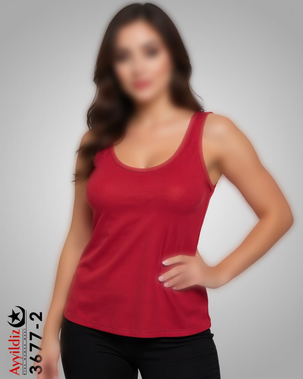 تاپ اسپورت سایز بزرگ زنانه کد 3677