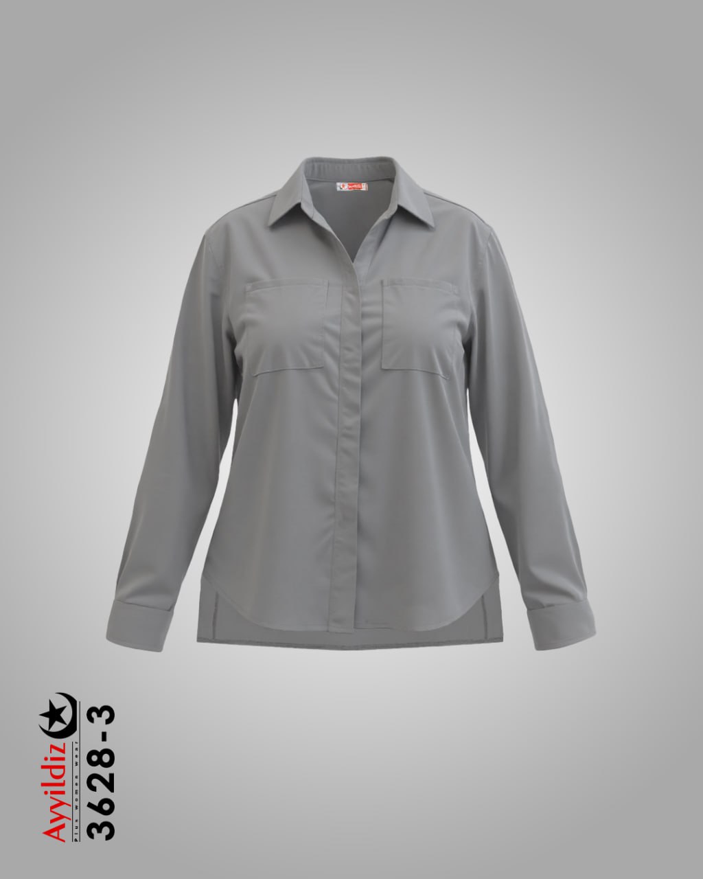 شومیز سایز بزرگ زنانه کد 3628