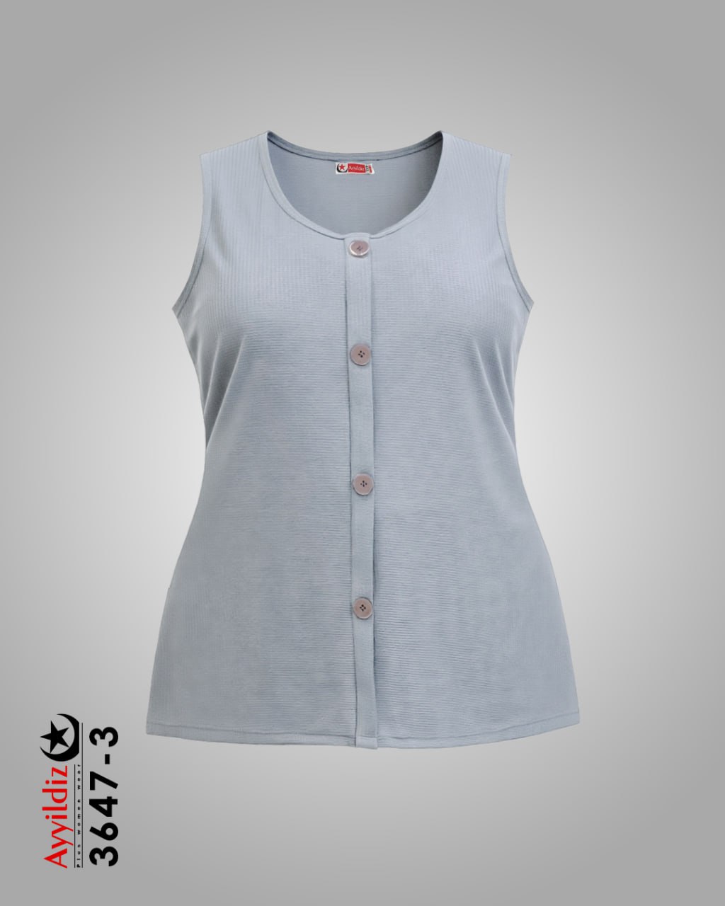 تاپ اسپورت سایز بزرگ زنانه کد 3647