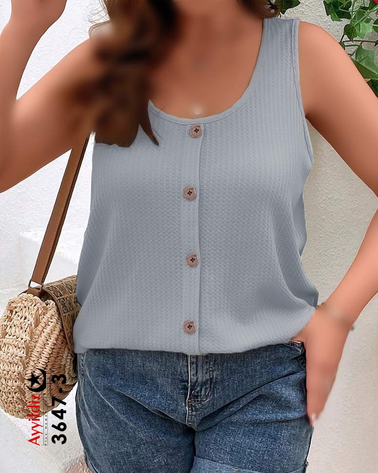 تاپ اسپورت سایز بزرگ زنانه کد 3647
