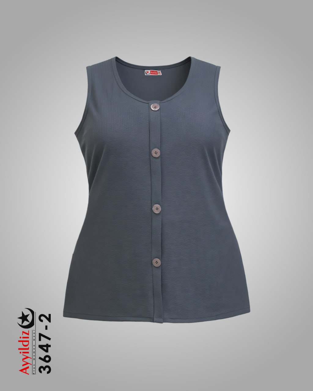 تاپ اسپورت سایز بزرگ زنانه کد 3647