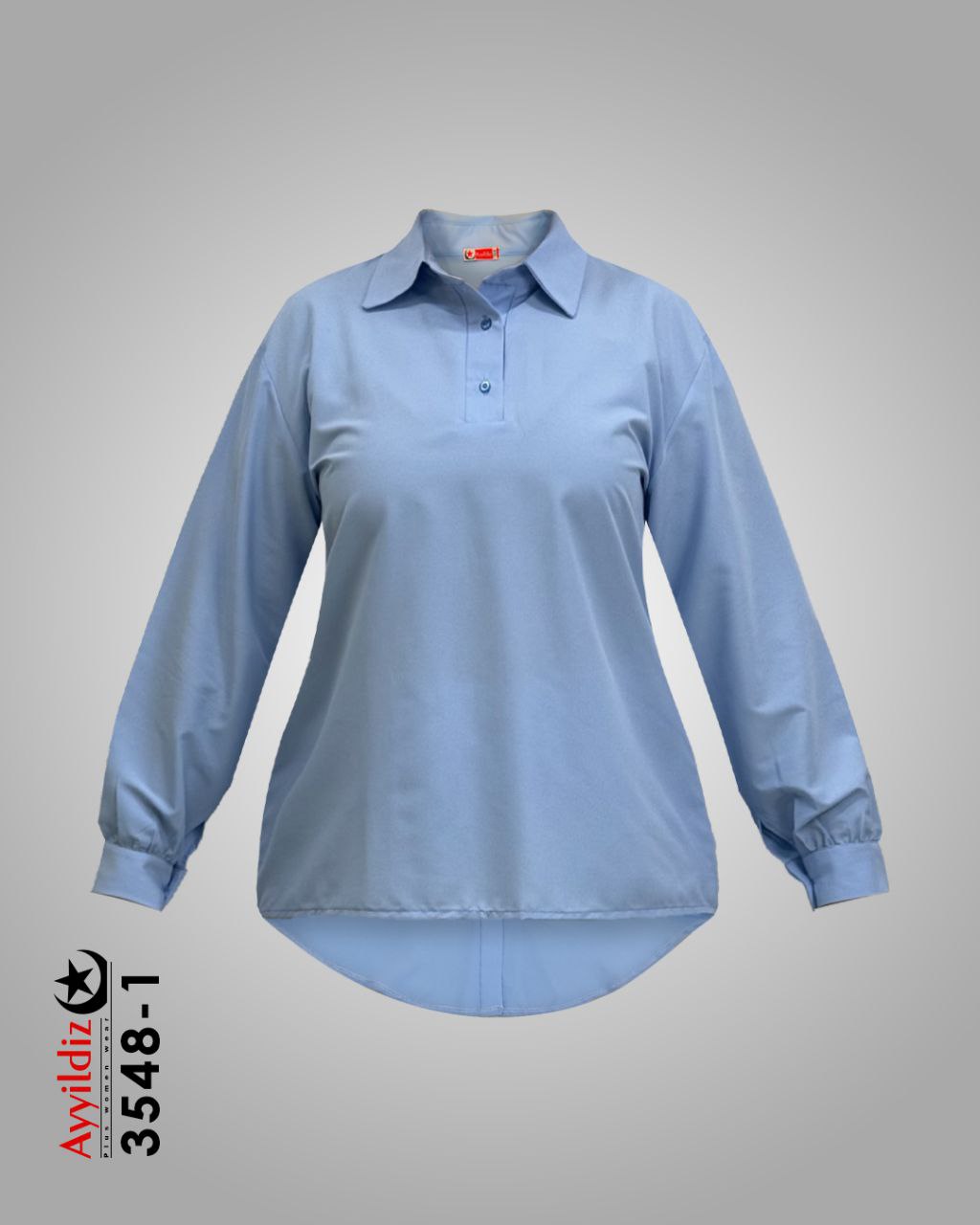 شومیز سایز بزرگ زنانه کد 3548