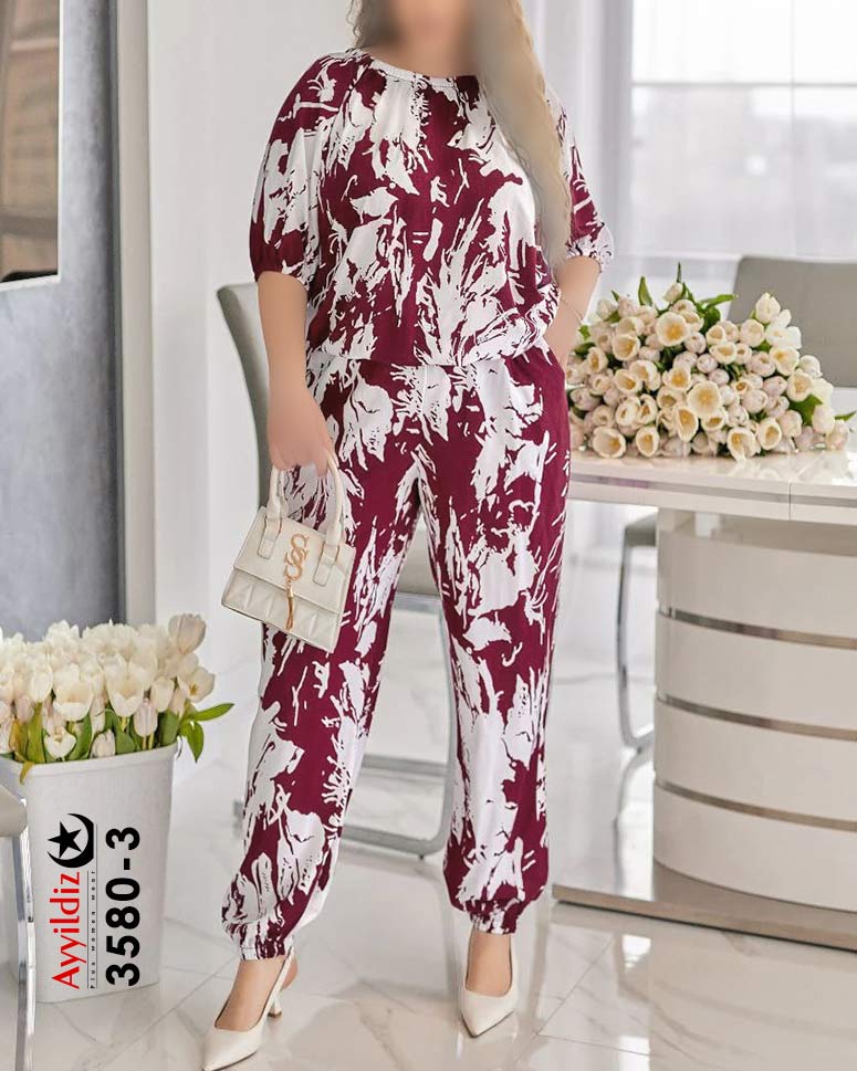 سرهمی مجلسی اسپورت سایز بزرگ زنانه کد 3580