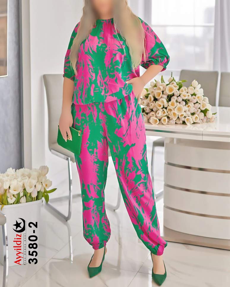 سرهمی مجلسی اسپورت سایز بزرگ زنانه کد 3580