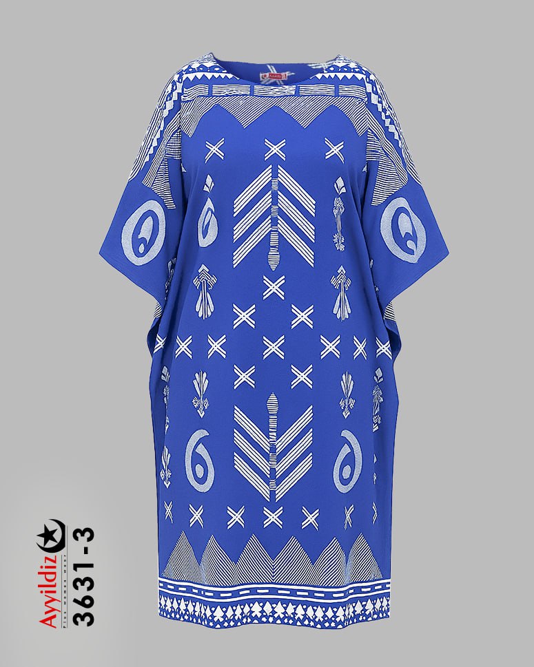 مانتو کفتان سایز بزرگ زنانه کد 3631