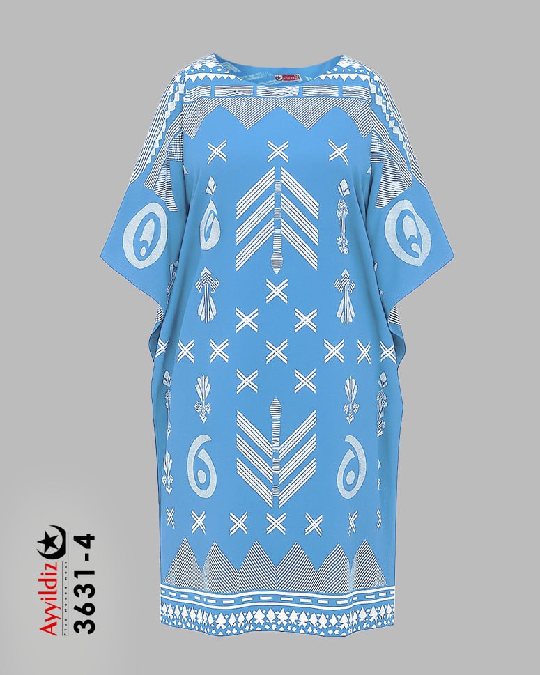 مانتو کفتان سایز بزرگ زنانه کد 3631
