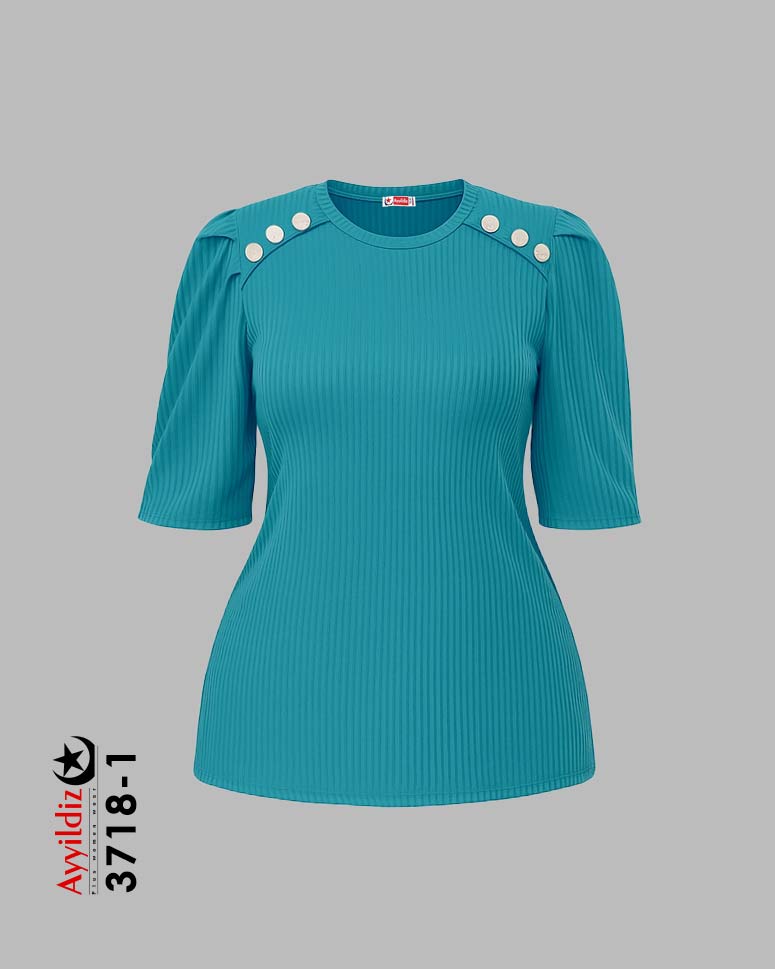 تیشرت سایز بزرگ زنانه کد 3718