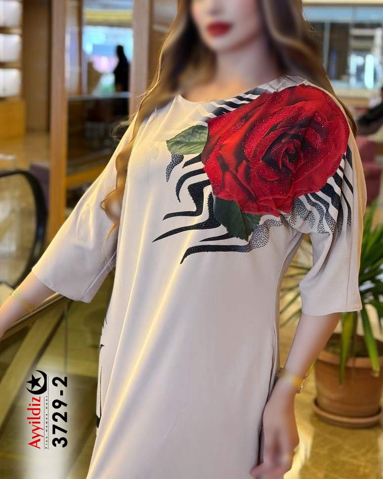 پیراهن مجلسی زنانه سایز بزرگ کد 3729