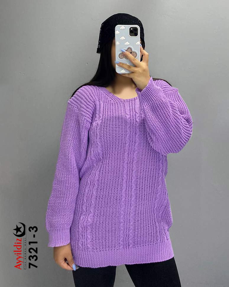 بلوز بافت زنانه سایز بزرگ کد 7321