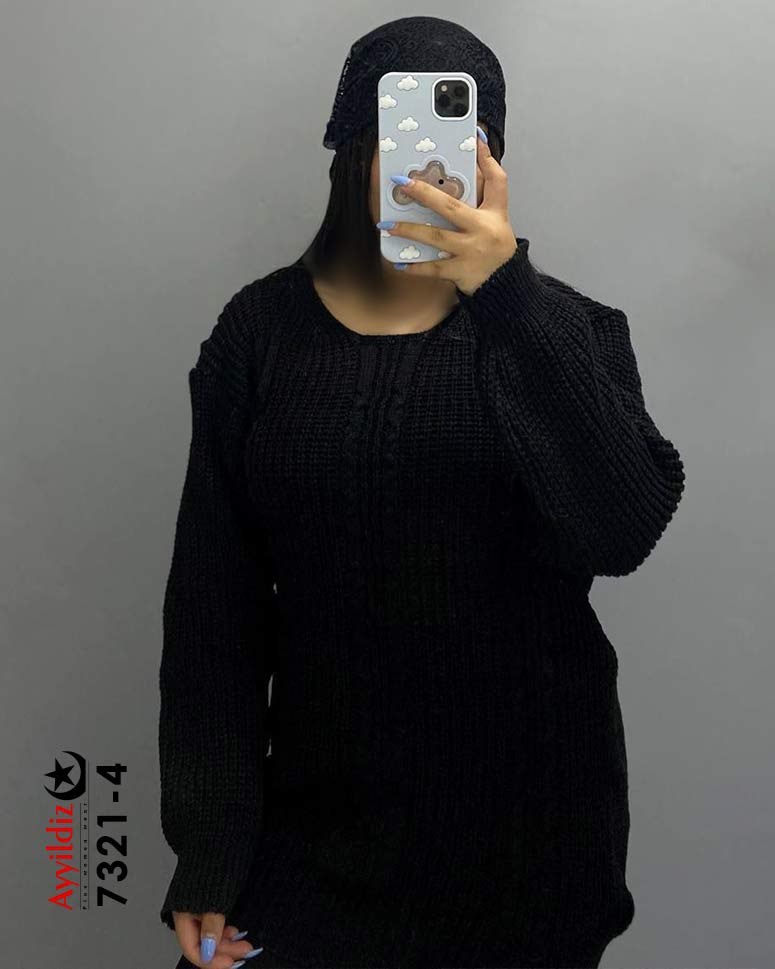 بلوز بافت زنانه سایز بزرگ کد 7321